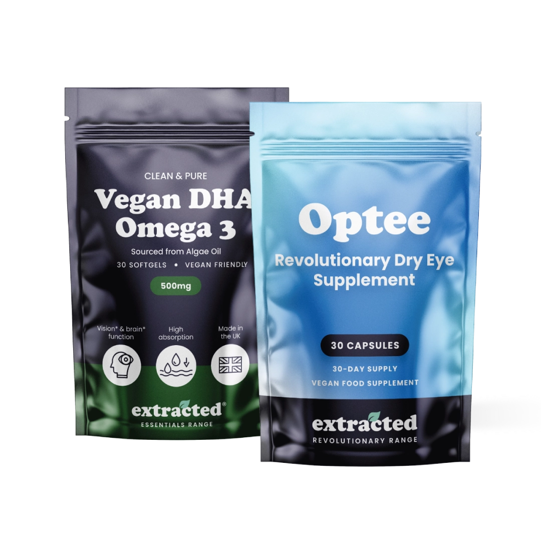 Vegan DHA Omega 3 and Optee pouches