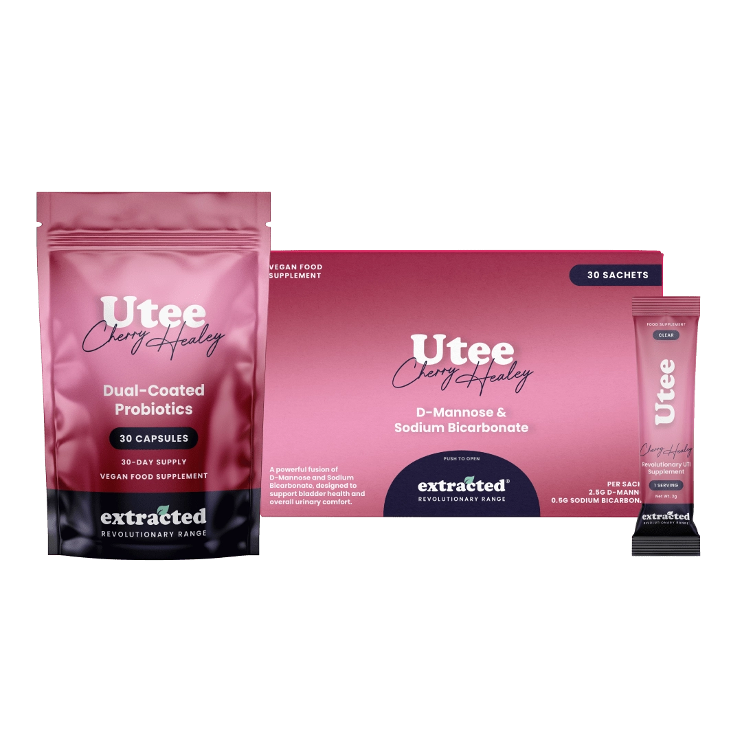 Utee box and sachets in pink