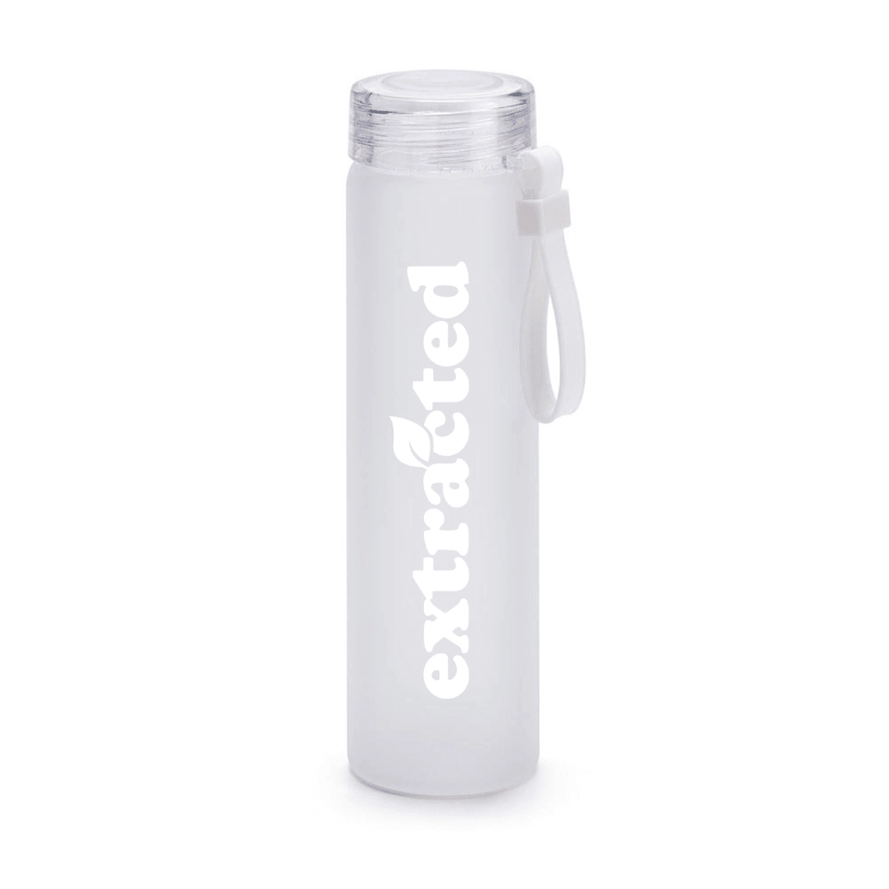 A frosted Extracted water bottle