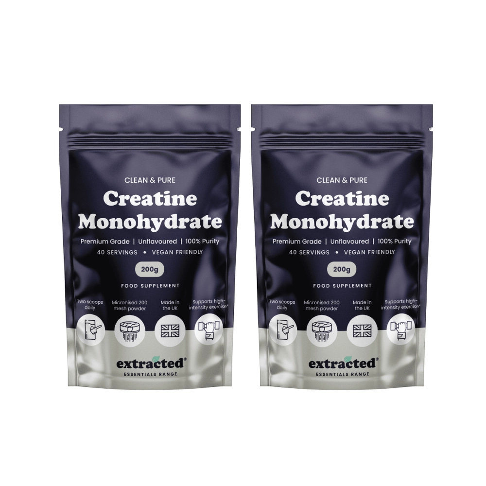 Two Creatine Monohydrate pouches
