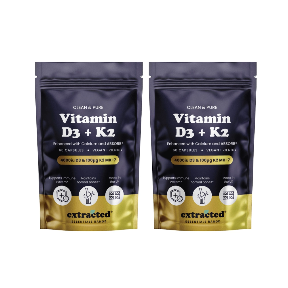 Two Vitamin D3 and K2 pouches